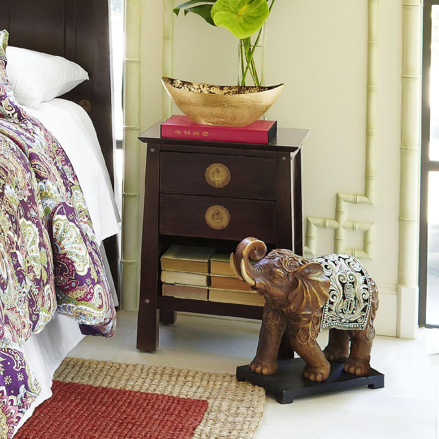 Pier 1 Shanghai Espresso Wood Nightstand - image-3