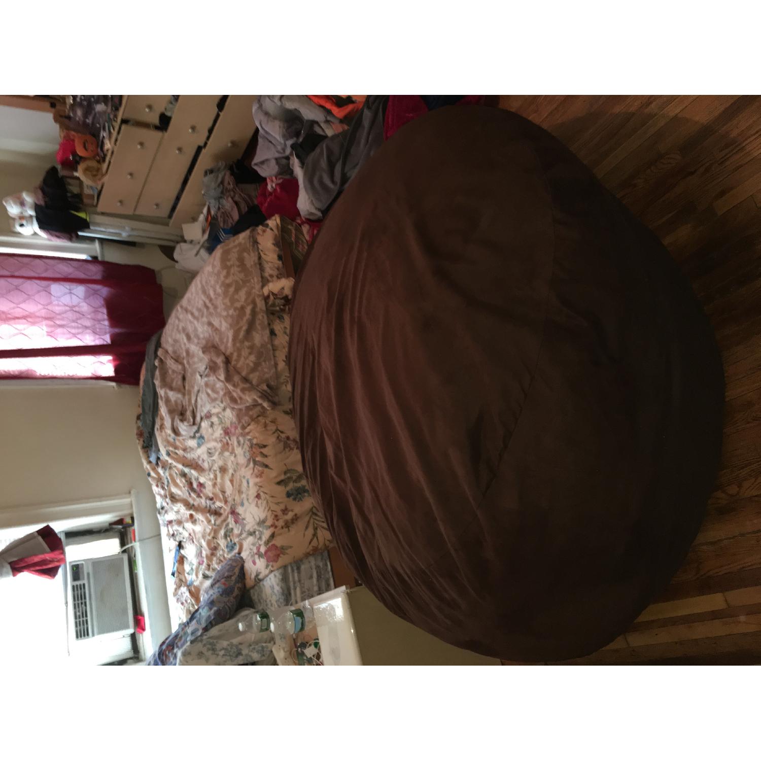 Brown Suede Bean Bag - image-4