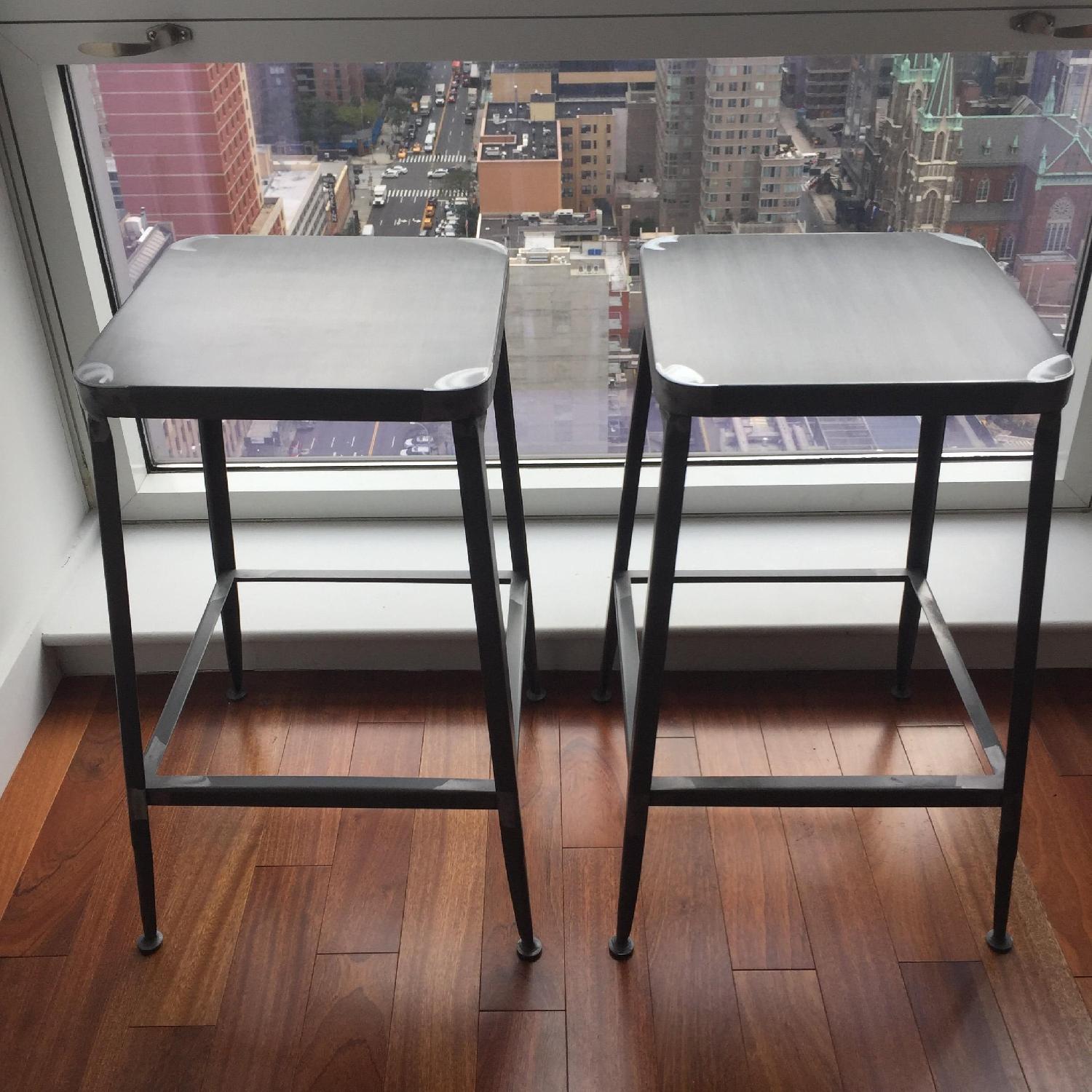 CB2 Steel Counter Stools - image-1