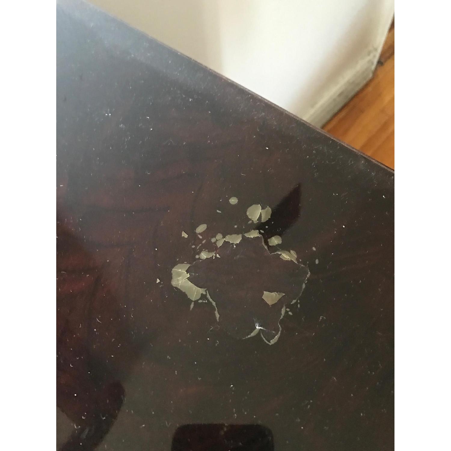 Vintage 6 Drawer Dresser w/ Large Mirror in Glossy Finish - image-8