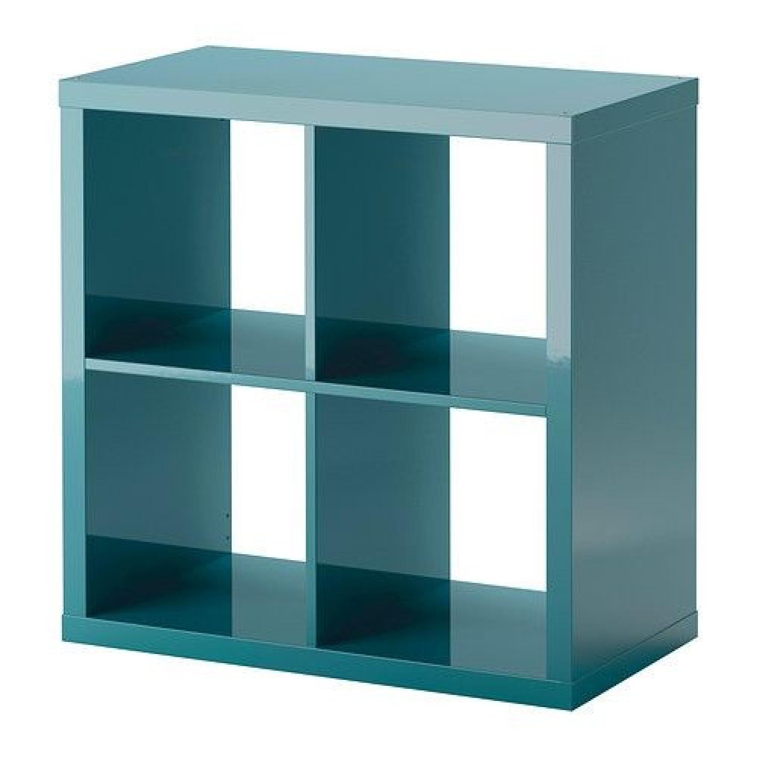Ikea Kallax Turquoise Shelf Unit/Shelves - image-3