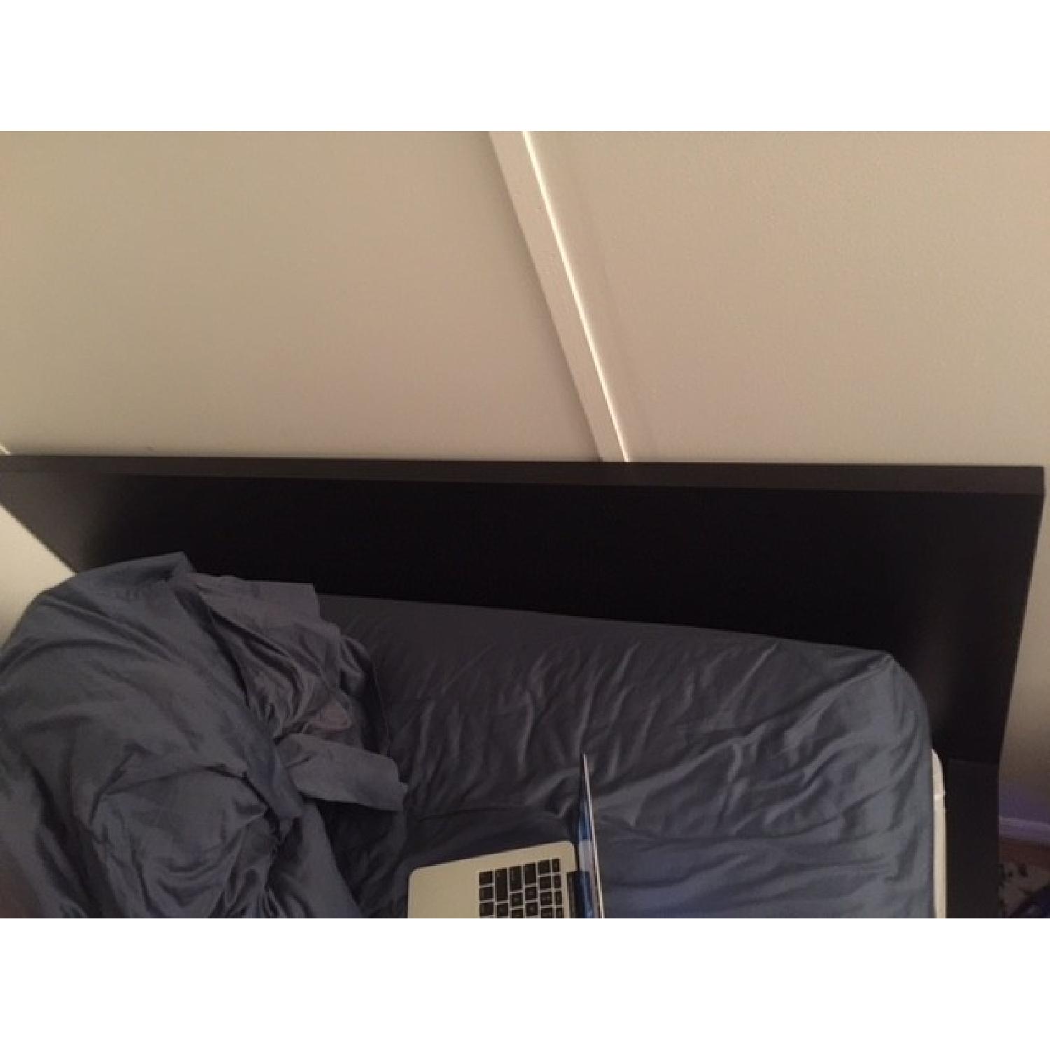 Ikea Malm Queen Size High Bed Frame/ 2 Storage Boxes - image-3