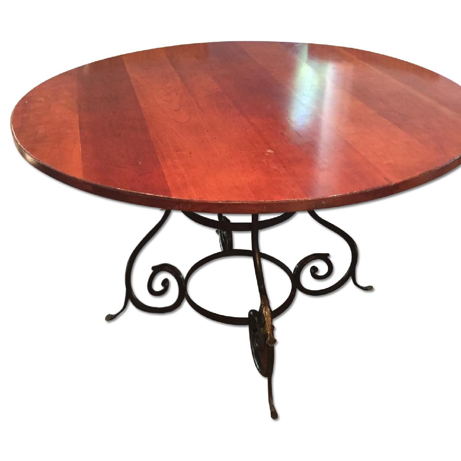 Furniture Traditions Kellogg Collection Table w/ Wood & Metal Stand