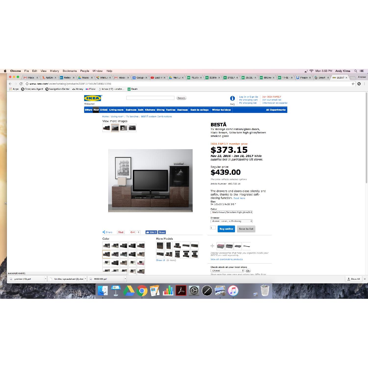 Ikea Besta Entertainment Center - image-3