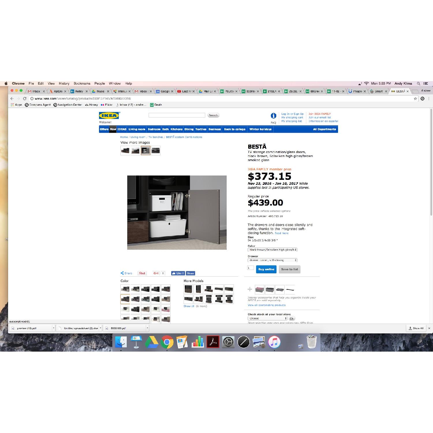 Ikea Besta Entertainment Center - image-4