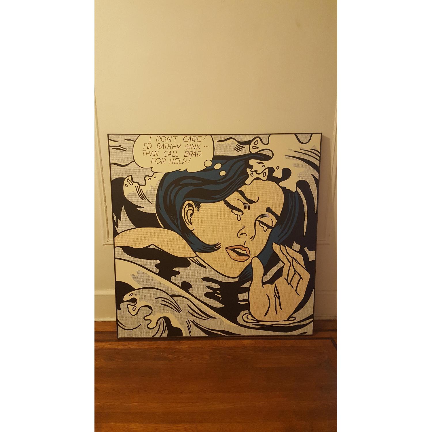 Drowning Girl Canvas - Roy Lichtenstein - image-1