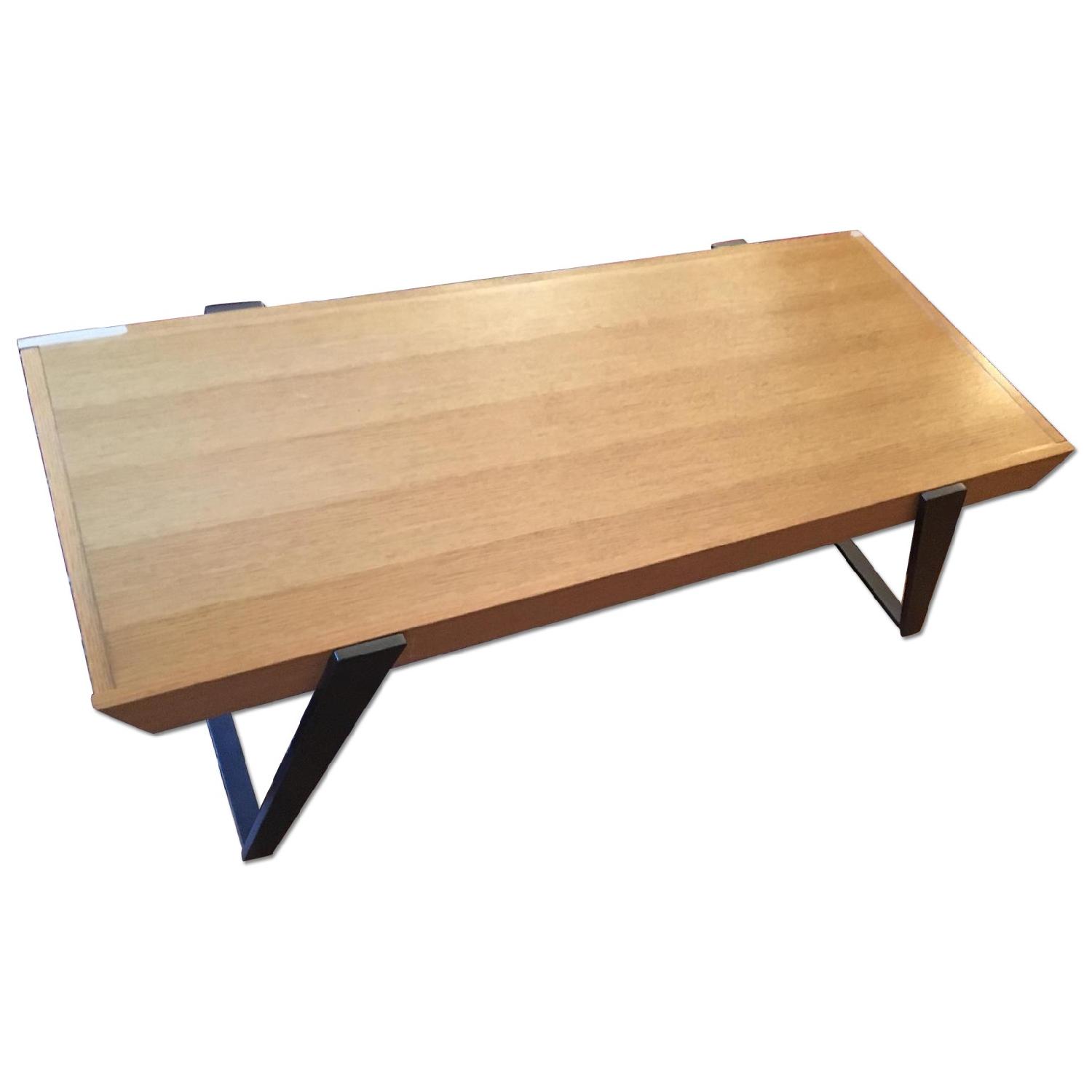CB2 Wooden Coffee Table AptDeco