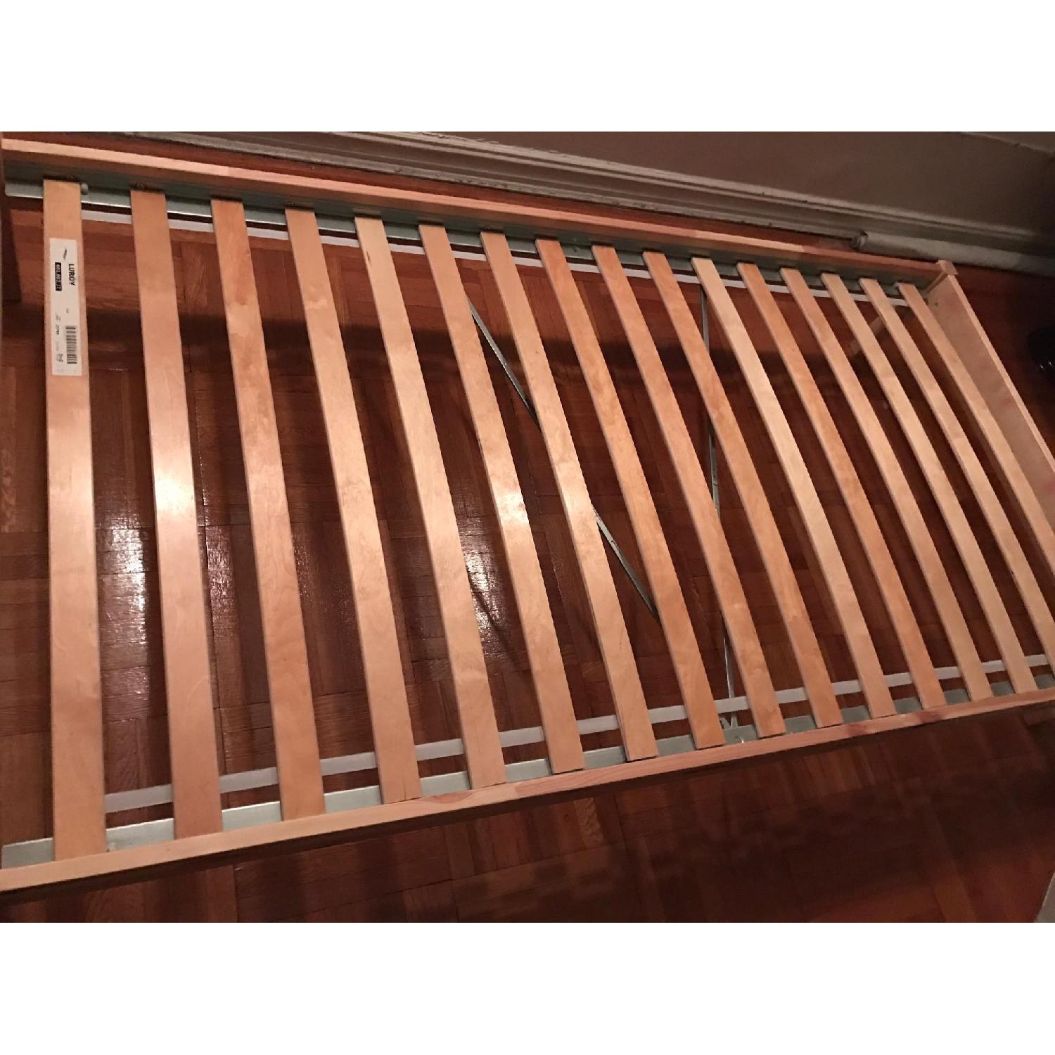 Ikea Tarva Twin Size Bed Frame w/ Luroy Slatted Base AptDeco