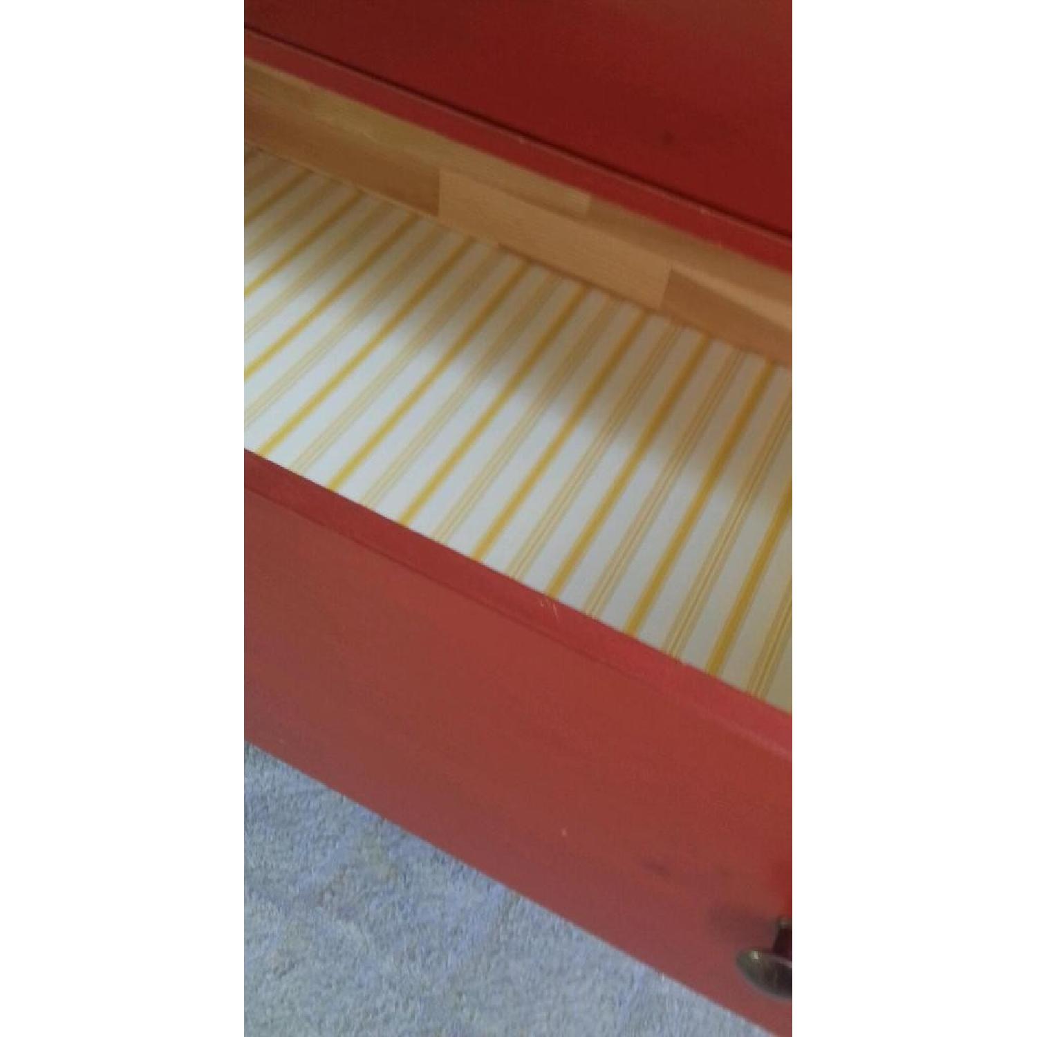 Ikea Hemnes Chest of 3 Drawers in Red - image-3