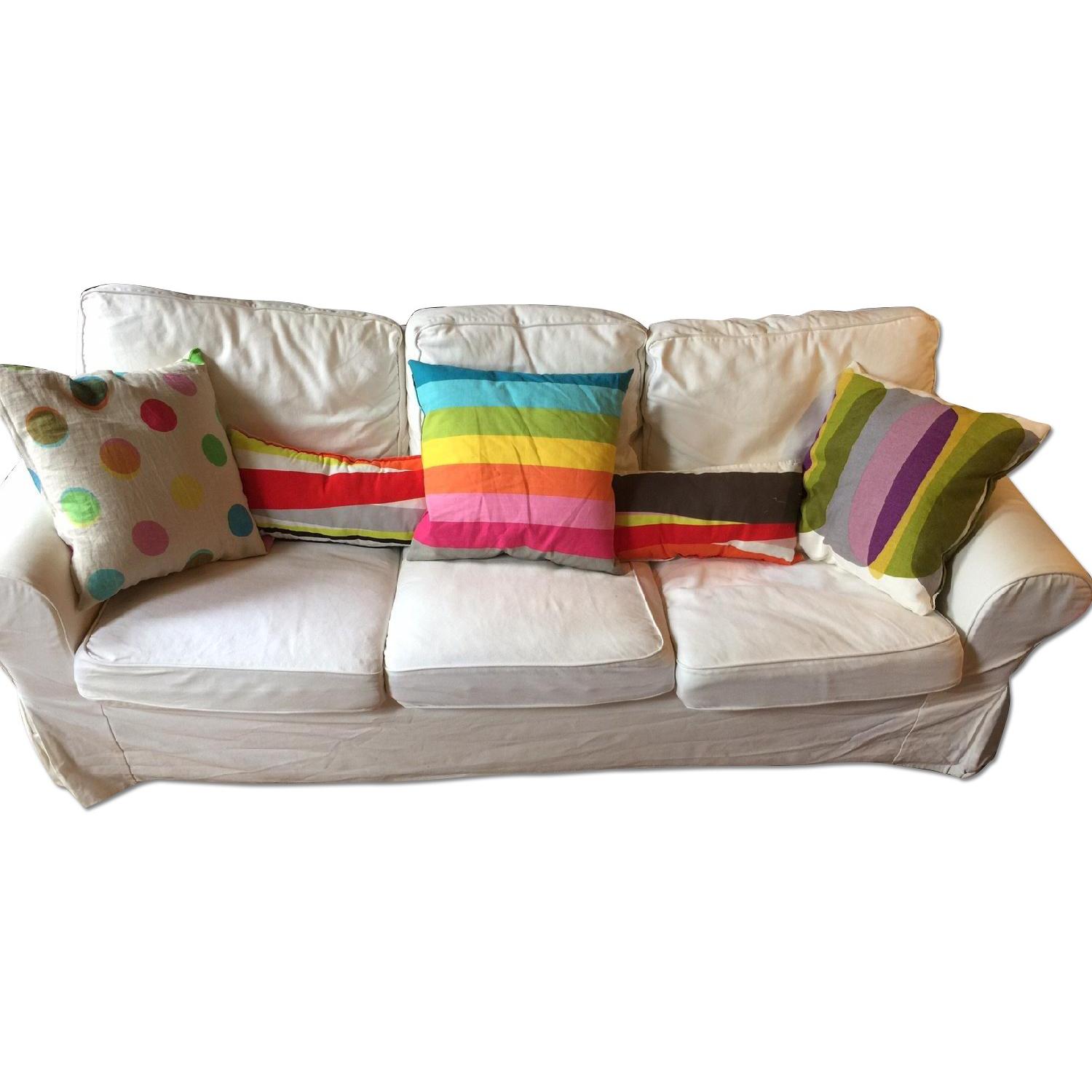 Ikea Ektorp Three-Seat Sofa - image-0