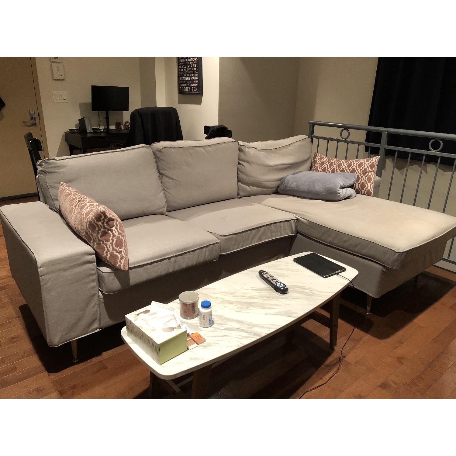 Ikea Kivik Sectional Sofa W Chaise Aptdeco
