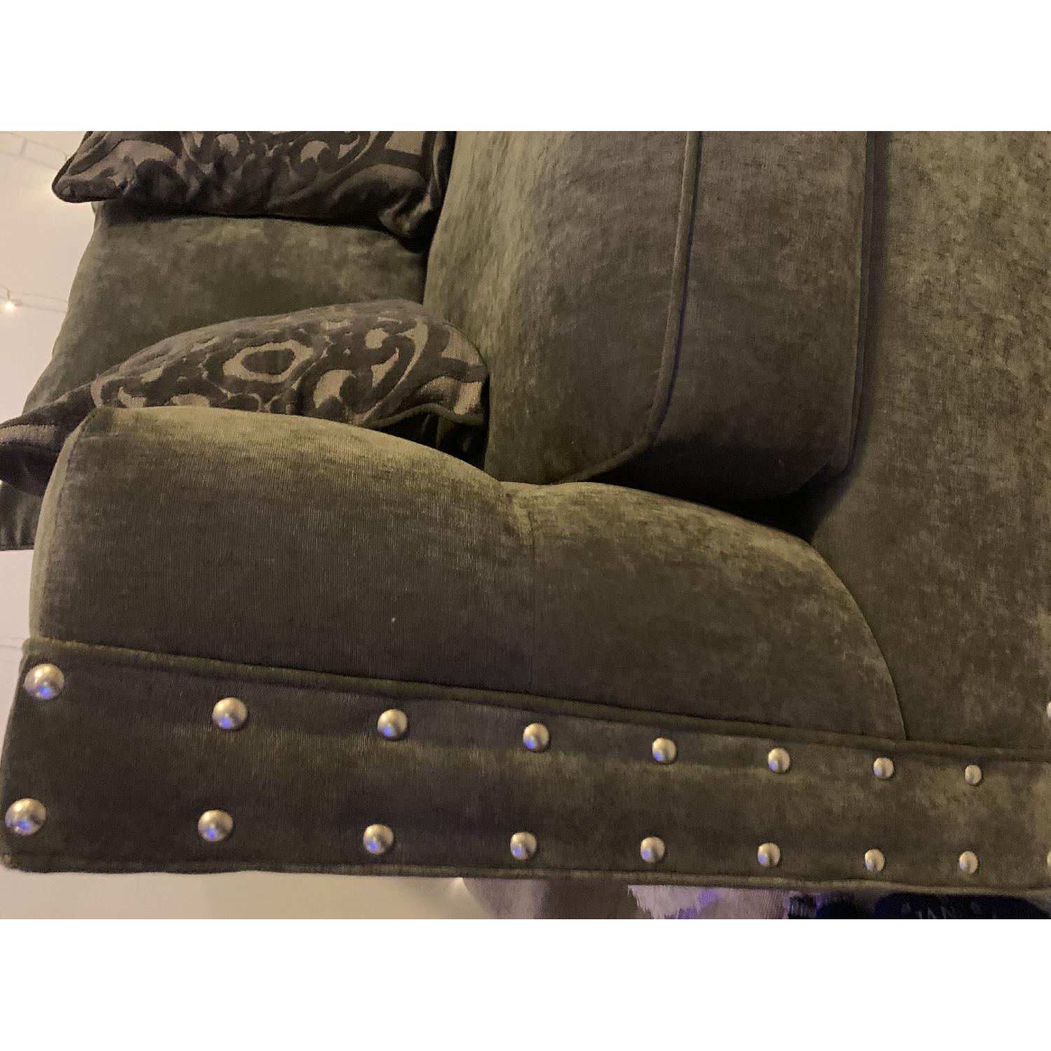 Raymour & Flanigan Cindy Crawford Calista Microfiber Sofa - image-2