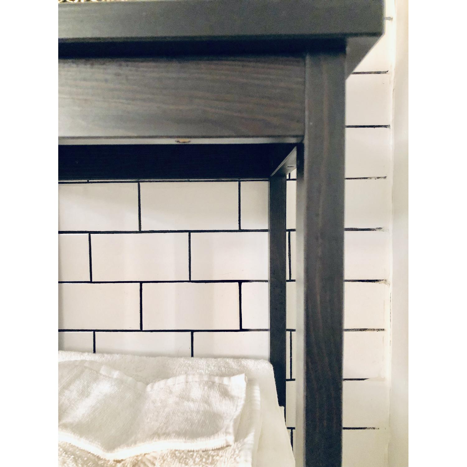 Ikea Hemnes Black/Brown Shelving Unit AptDeco