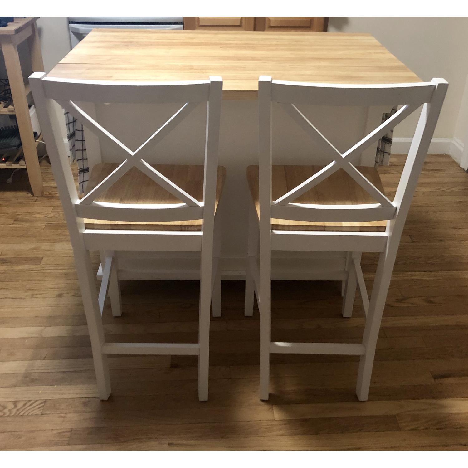 Crate & Barrel Belmont White Kitchen Island - image-5