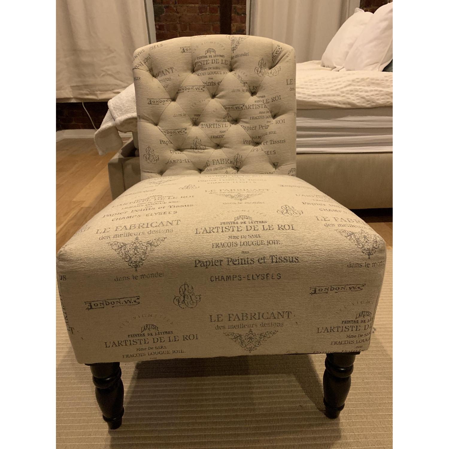 Pier 1 French Script Accent Chair - image-2