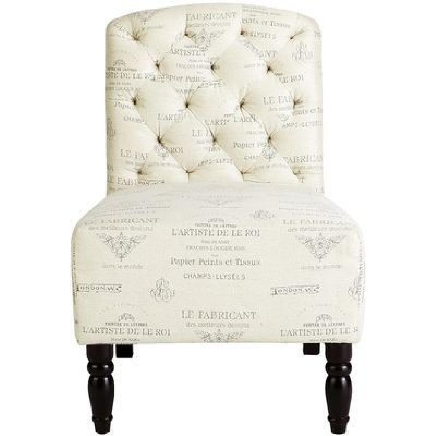 Pier 1 French Script Accent Chair - image-0