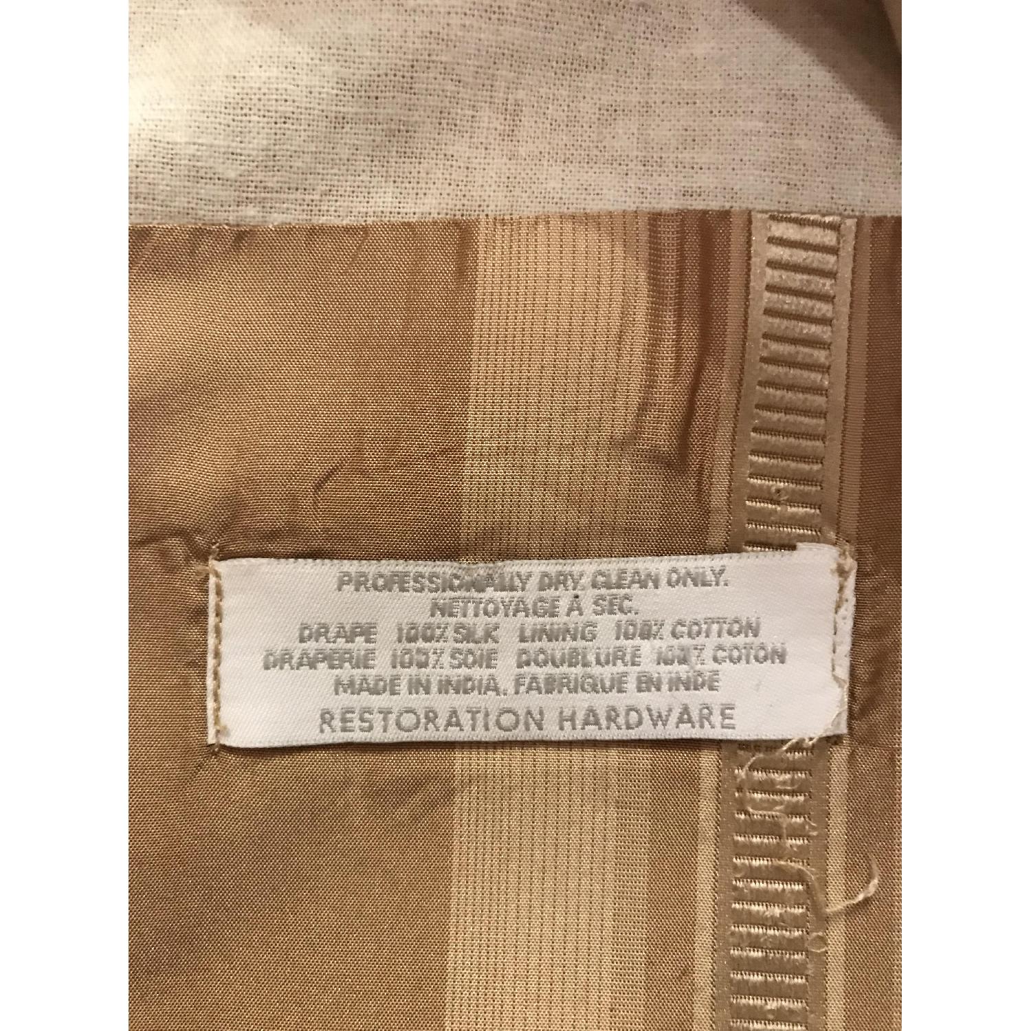 Restoration Hardware Silk Drapes - image-5