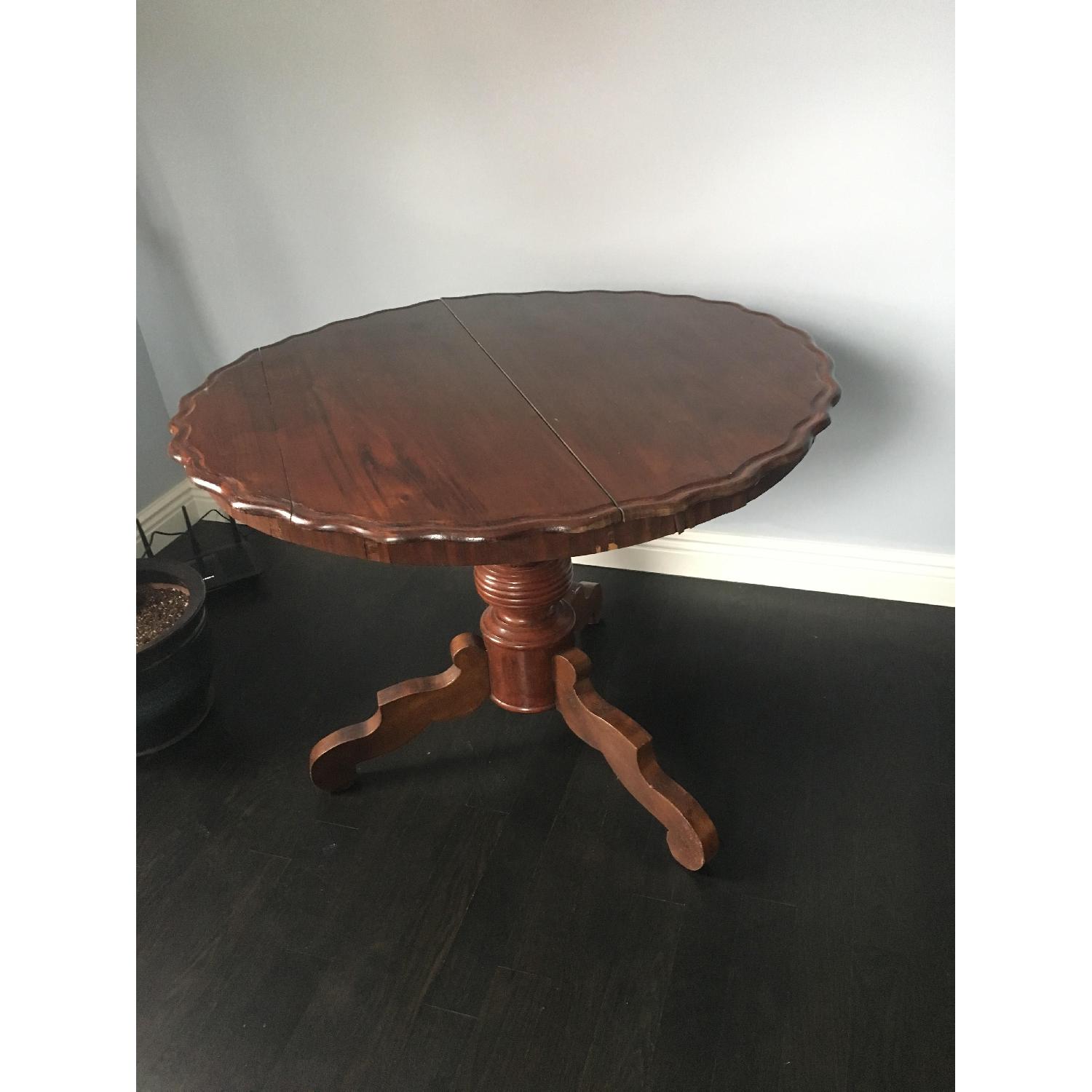 Antique Round Side Table - image-1