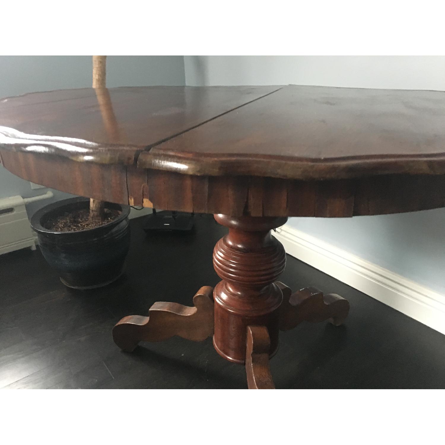 Antique Round Side Table - image-2