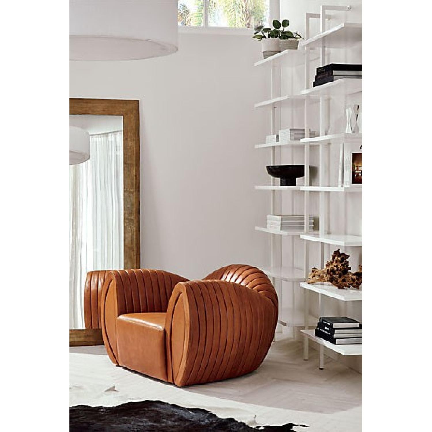 CB2 White Wall-Mounted Bookcase - image-5