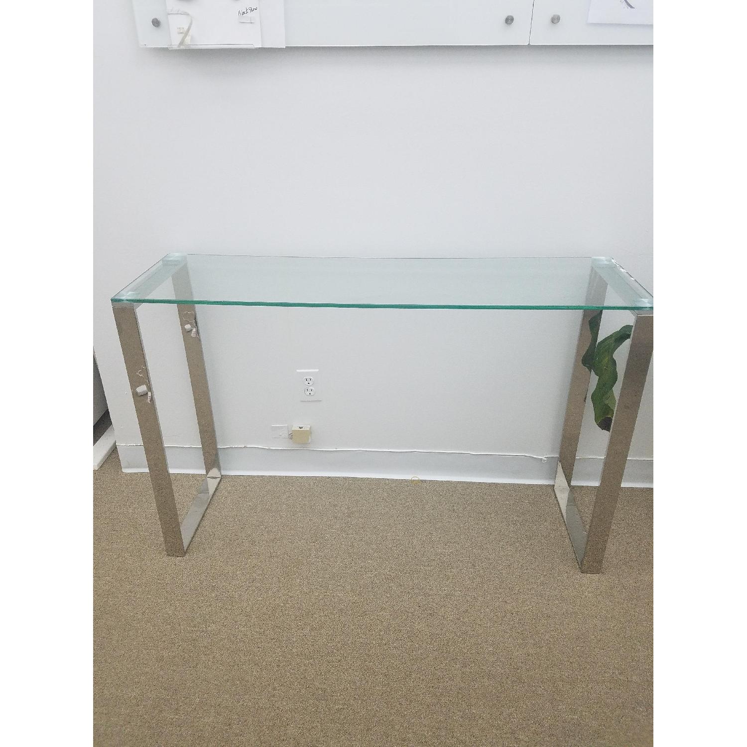 Glass Desk/Console Table - image-1