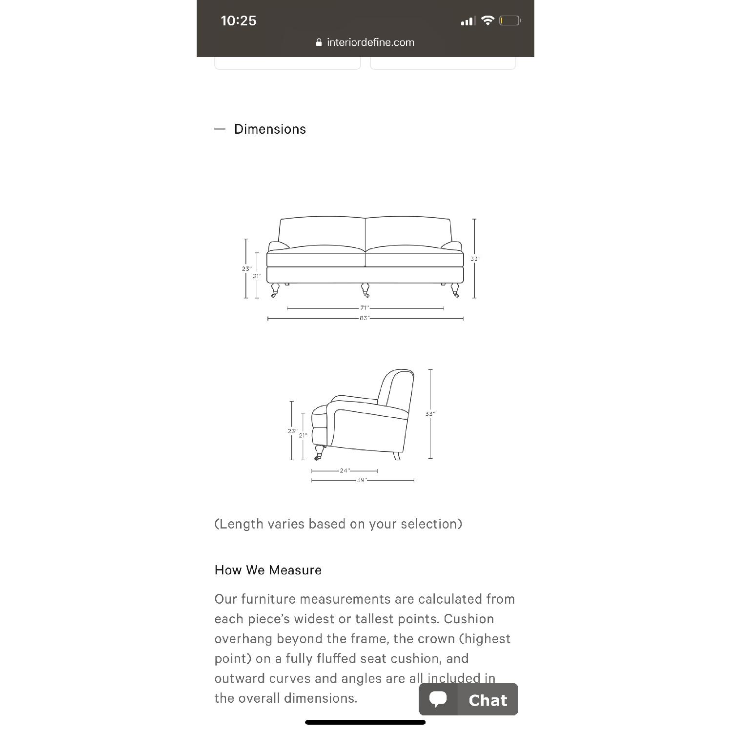 Interior Define Blush Mod Velvet Rose by Everygirl Sofa - image-2