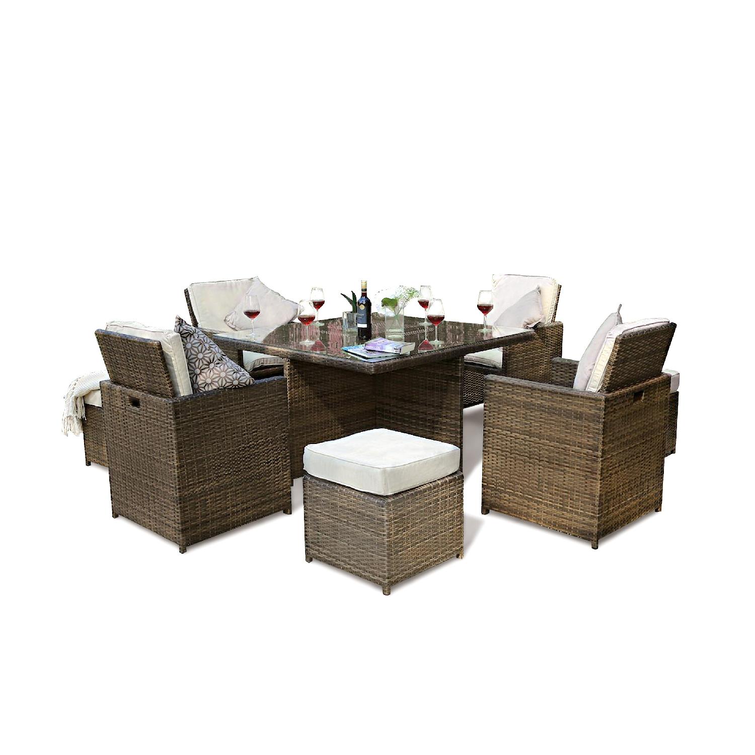 Lynette Outdoor 9-Piece Dining Set - image-0