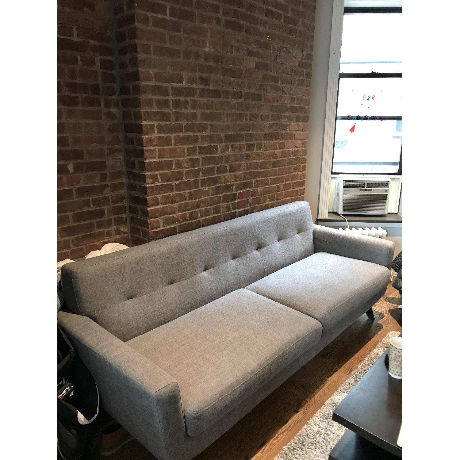 Langley Street Johnston Modern Grey Tufted Sofa - image-3