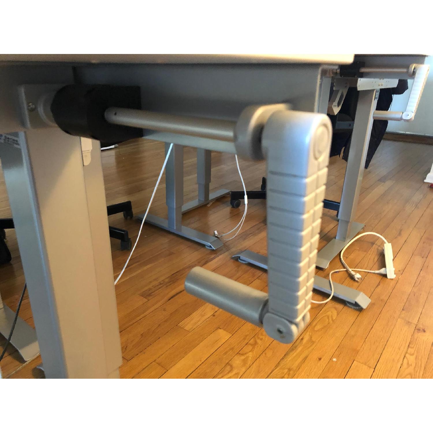ModTable Hand Crank Standing Desk in White - image-6