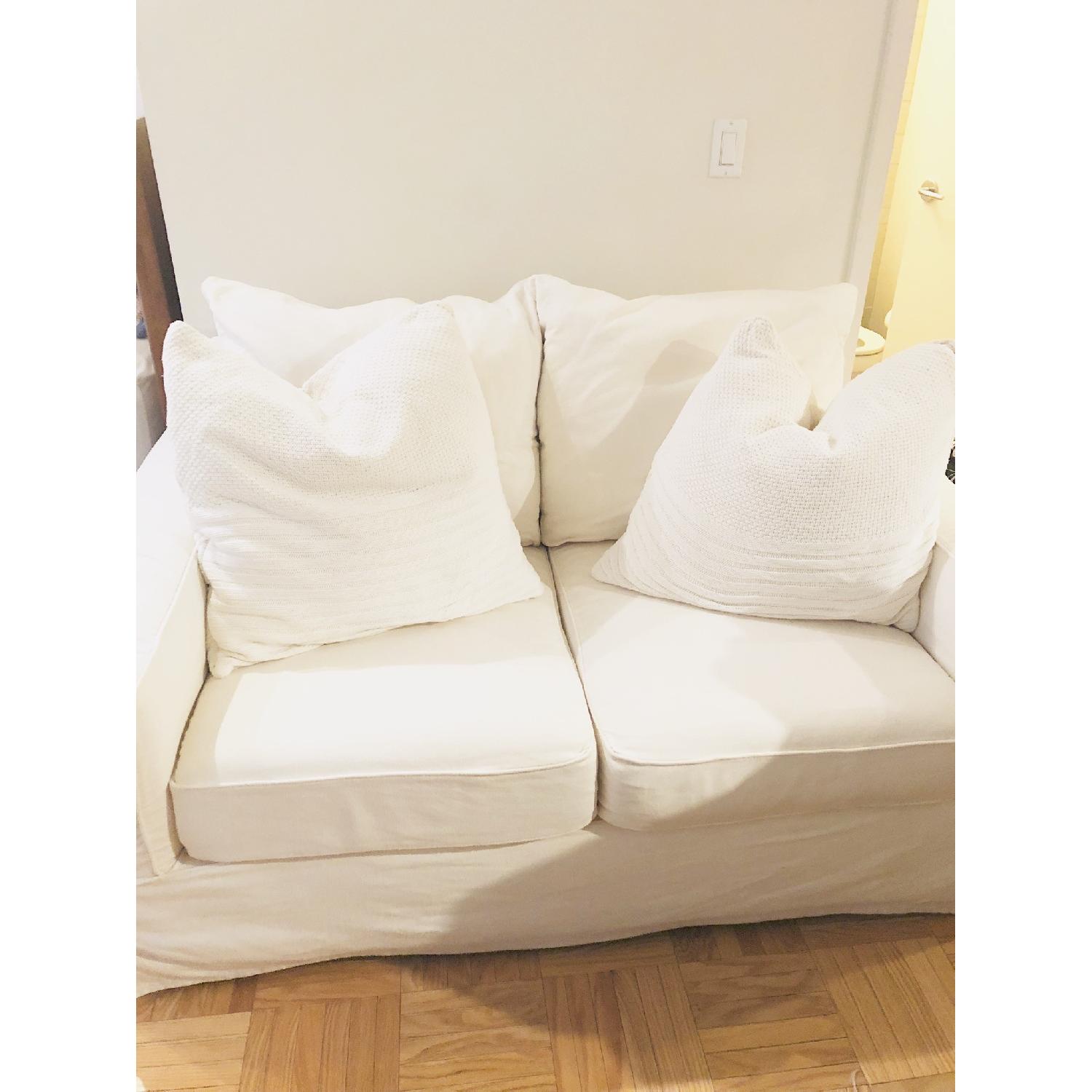 Pottery Barn Loveseat - image-1