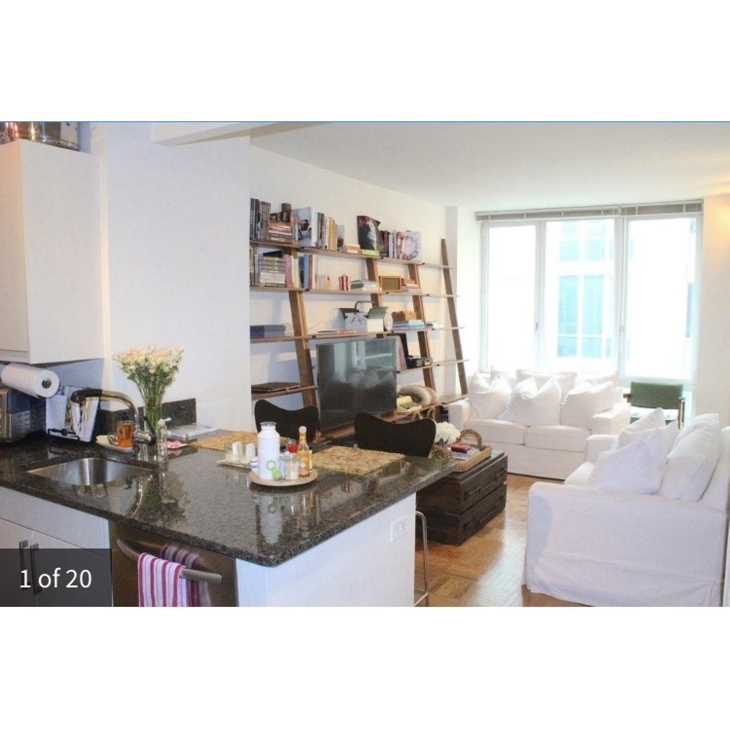 Pottery Barn Loveseat - image-2