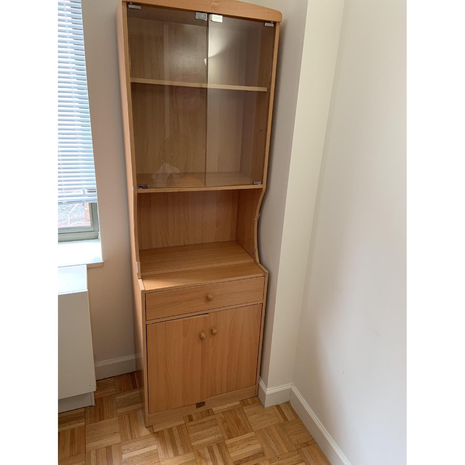 Wood & Glass Storage Unit - image-2