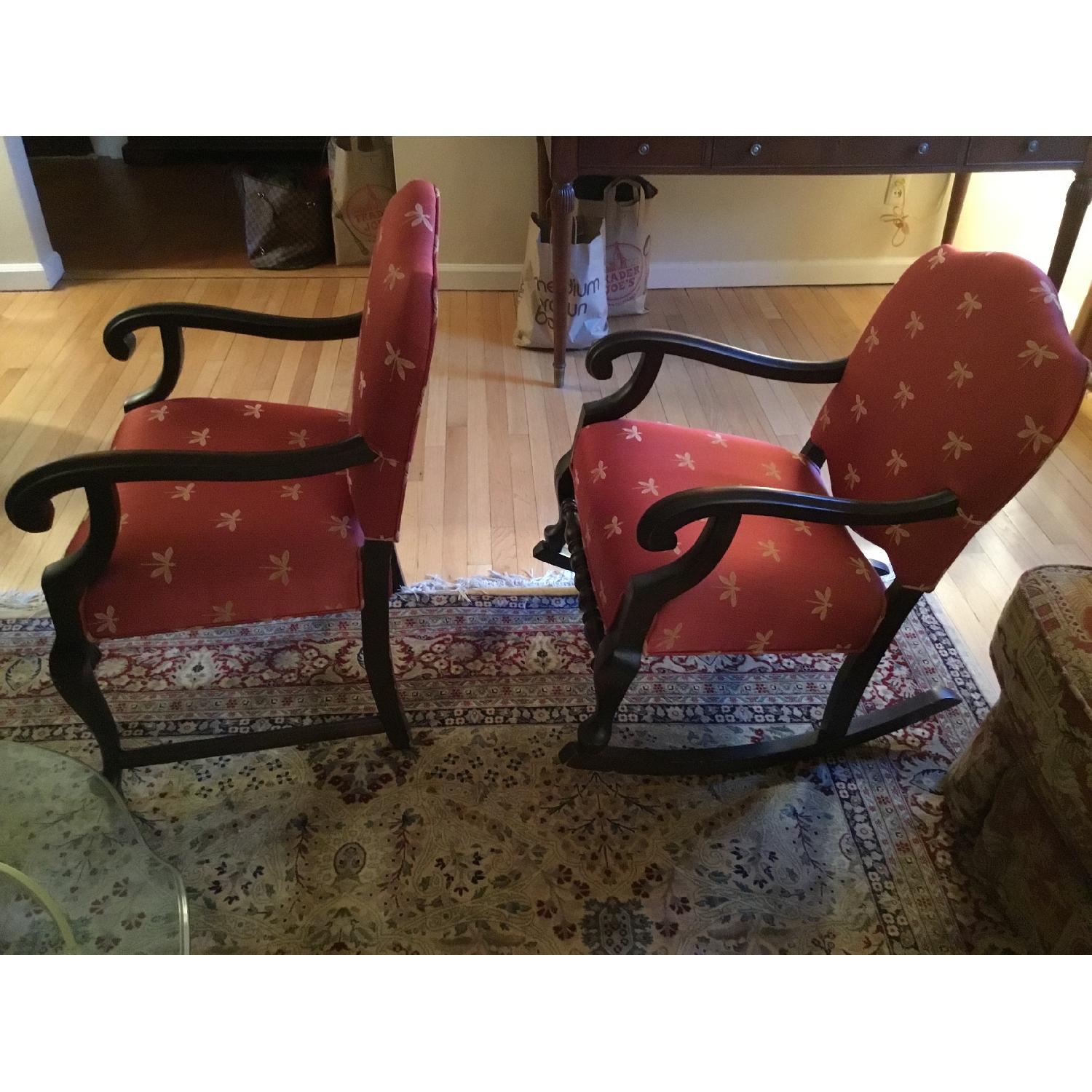 Antique Dragonfly Armchair & Companion Rocker - image-2