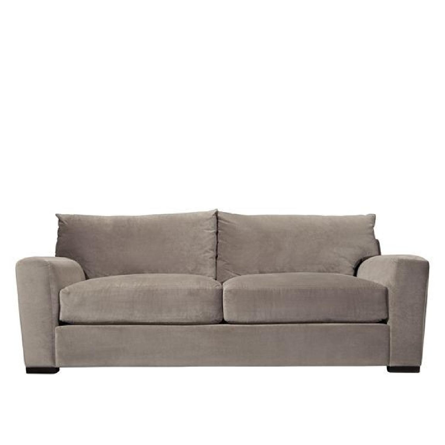 Raymour & Flanigan Oversized Grey Sofa AptDeco