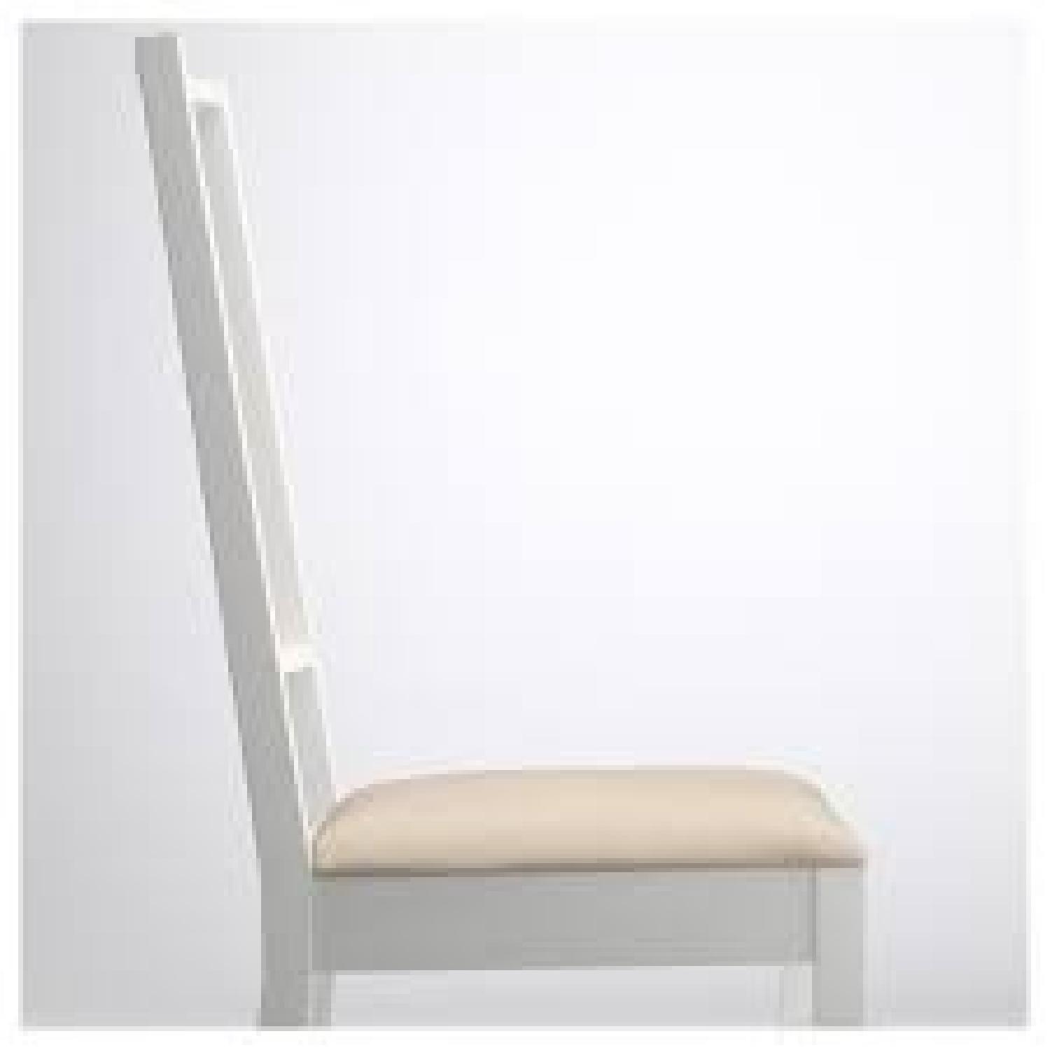 Ikea White Wooden Dining Chairs AptDeco