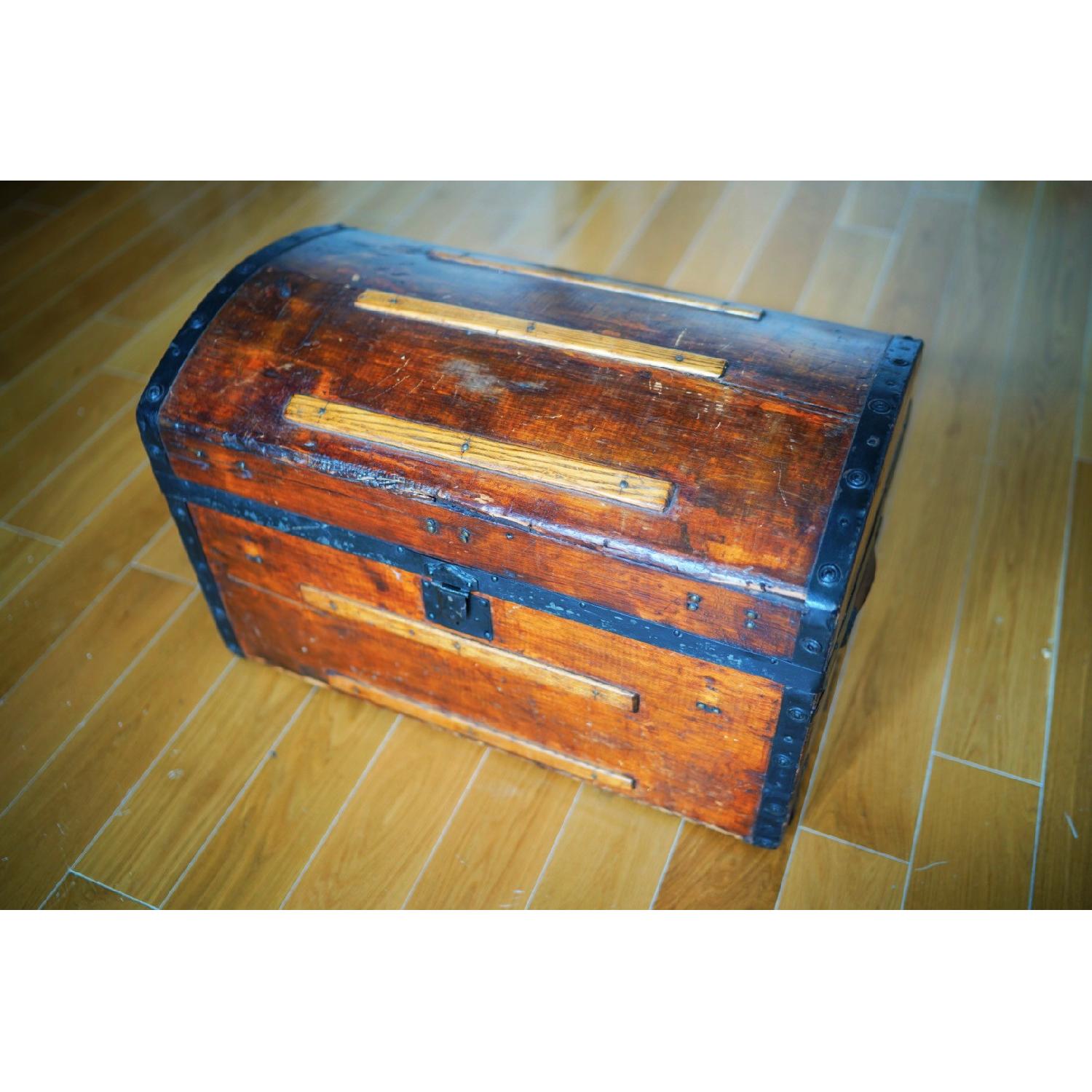 Antique Steamer Trunk - image-1
