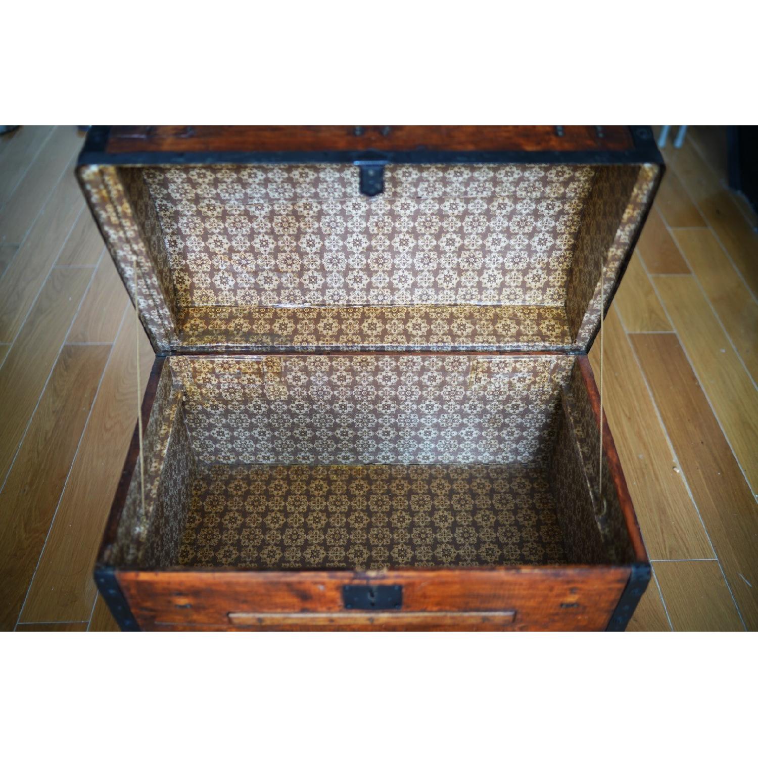 Antique Steamer Trunk - image-4