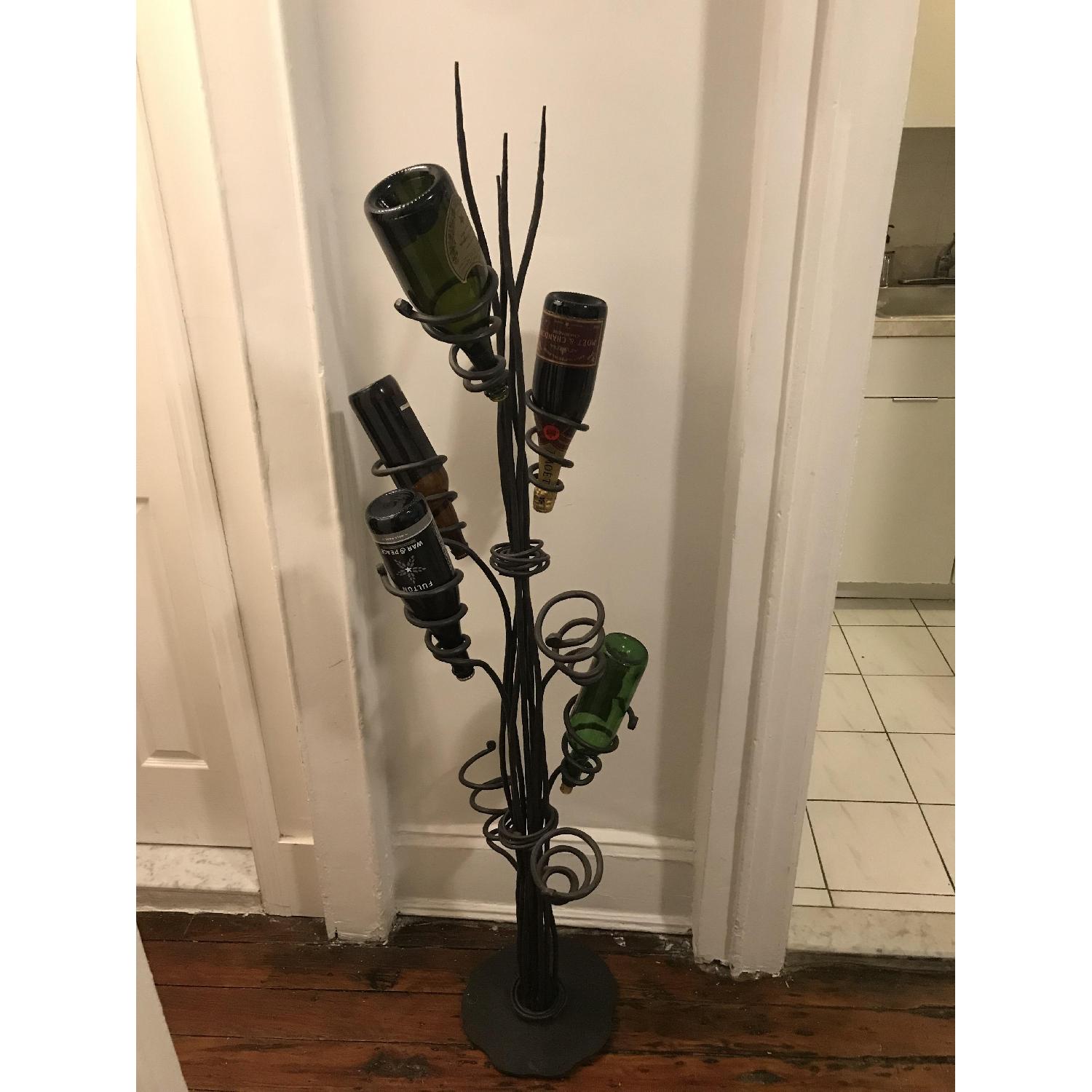 Wrought Iron Sculptural Wine Tree - image-3
