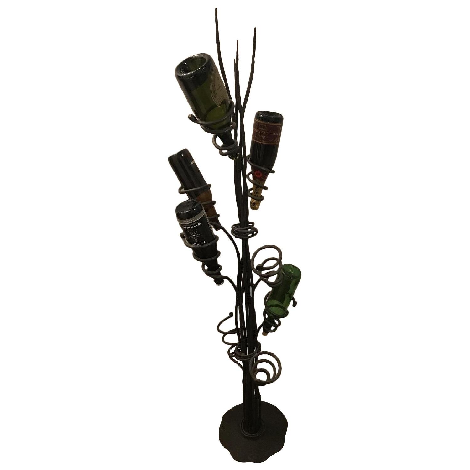 Wrought Iron Sculptural Wine Tree - image-0