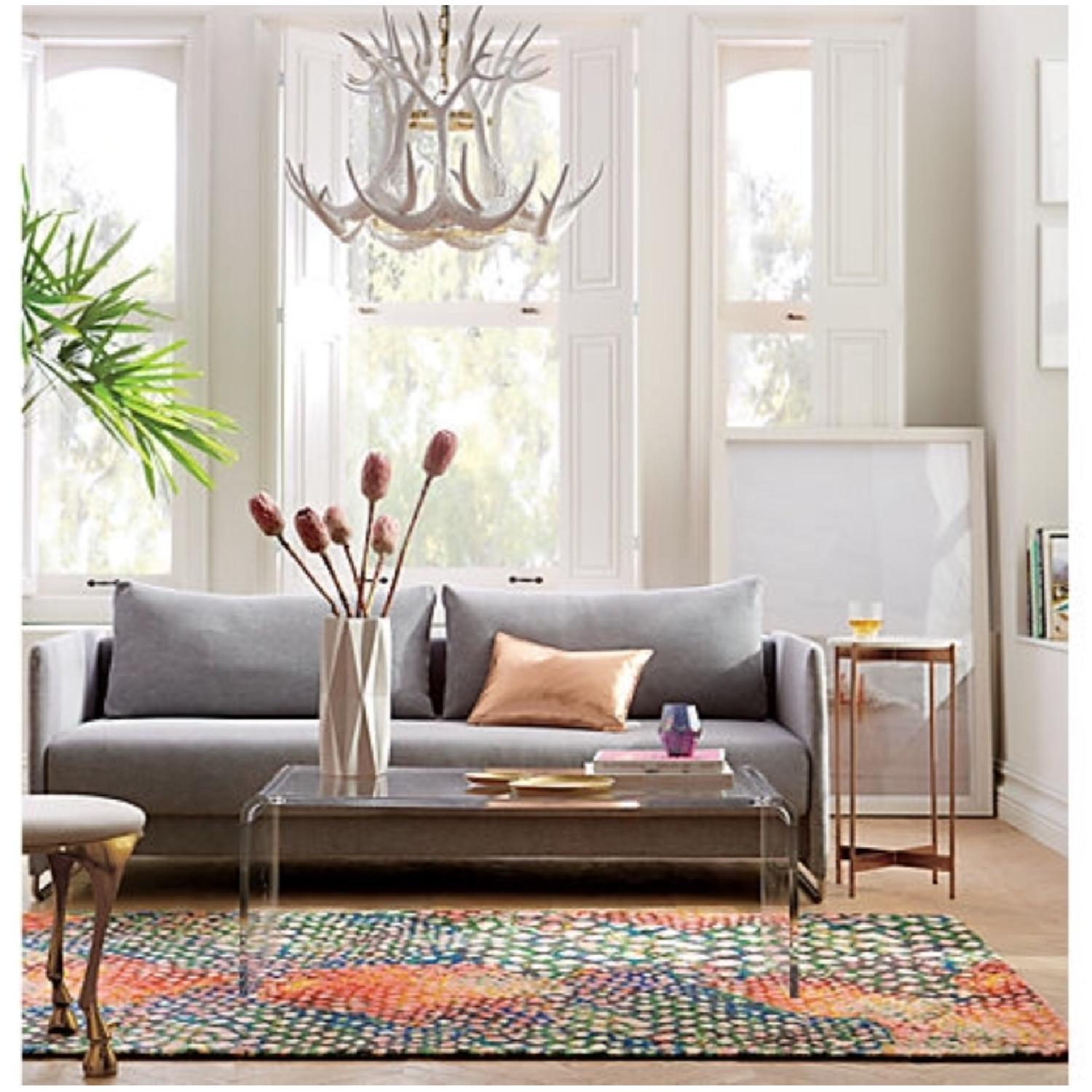 CB2 Rainbow Snakeskin Area Rug - image-1