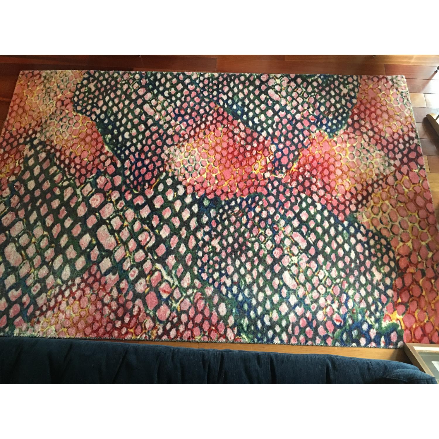 CB2 Rainbow Snakeskin Area Rug - image-9