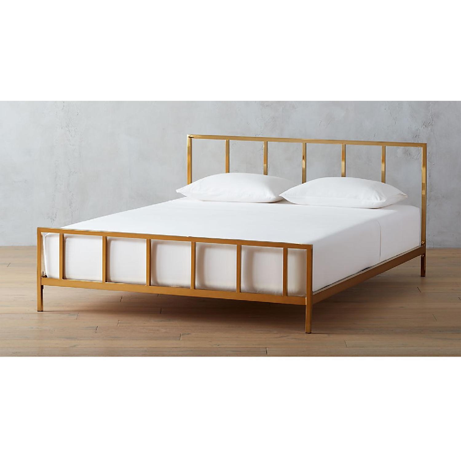 CB2 Alchemy Bronze Queen Bed - image-1