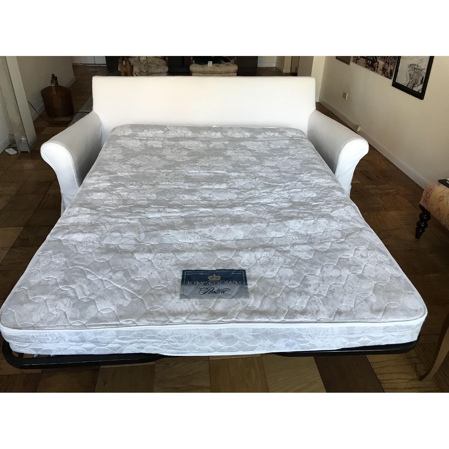 Crate & Barrel Slipcovered Queen Sleeper Sofa - image-3