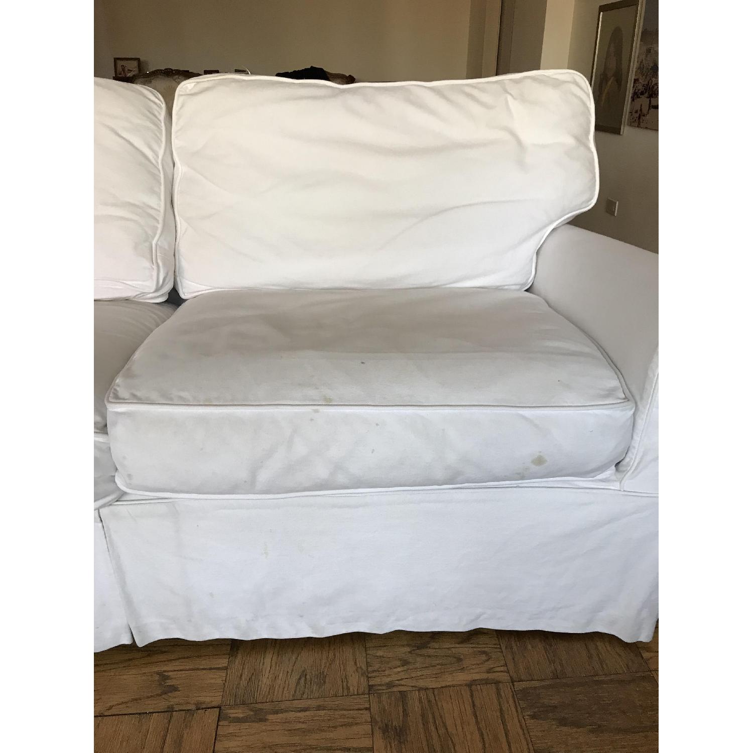 Crate & Barrel Slipcovered Queen Sleeper Sofa - image-4