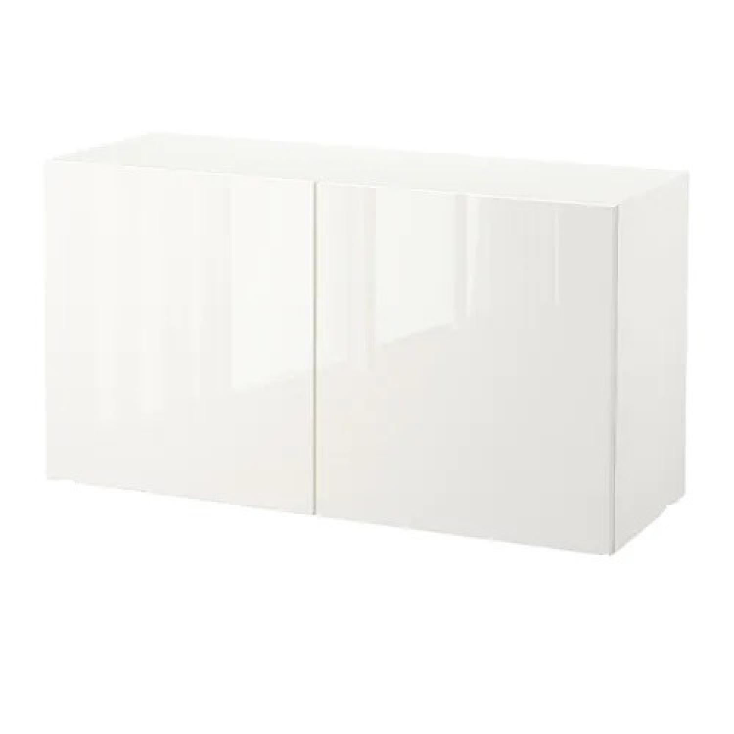 Ikea Besta Glass Top Storage Unit - image-4
