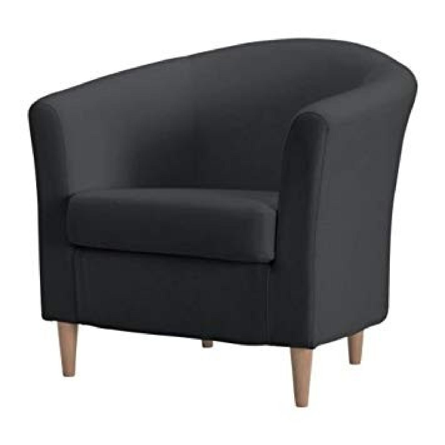 Ikea Tullsta Dark Grey Armchair - AptDeco