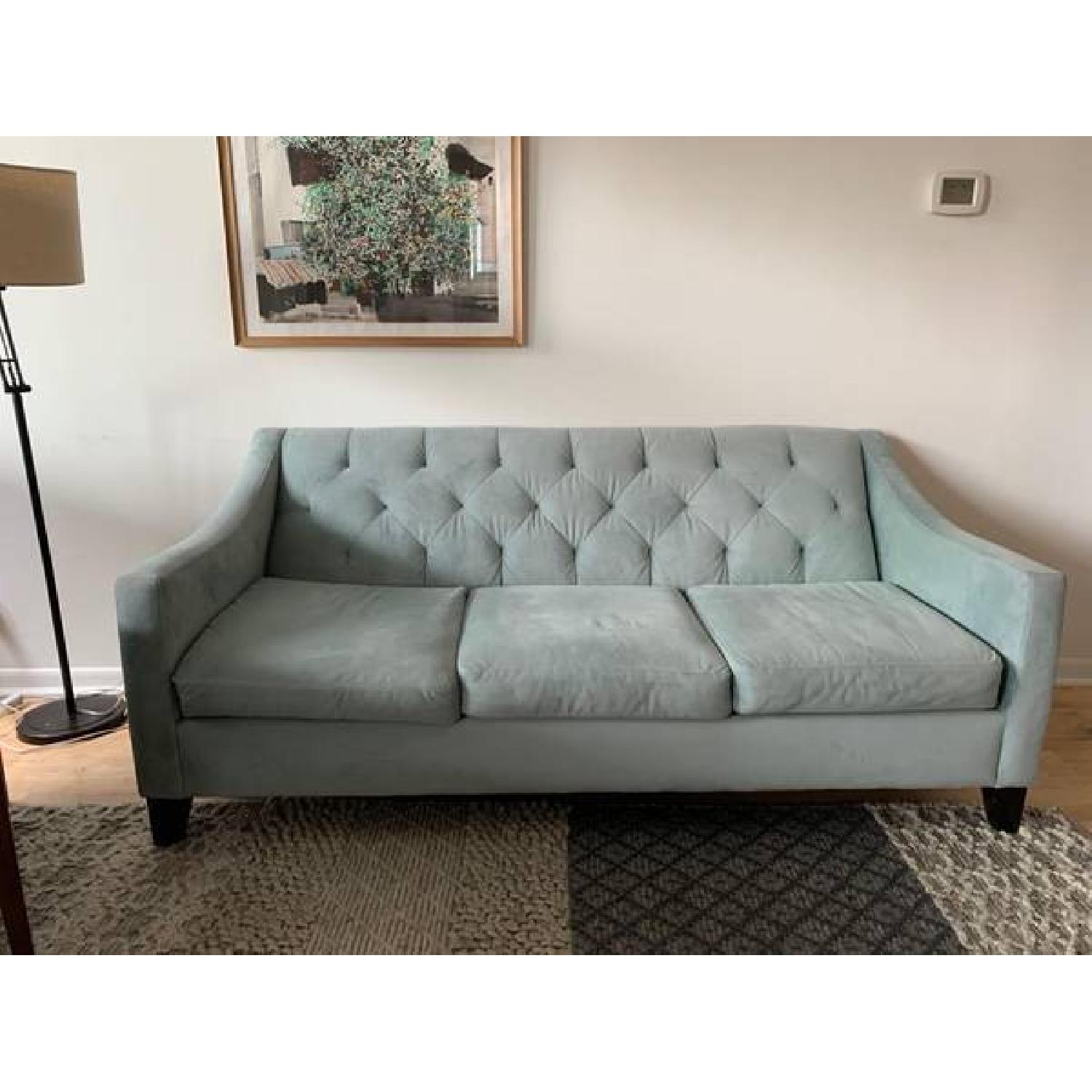 Macy's Chloe Velvet Tufted Sofa AptDeco