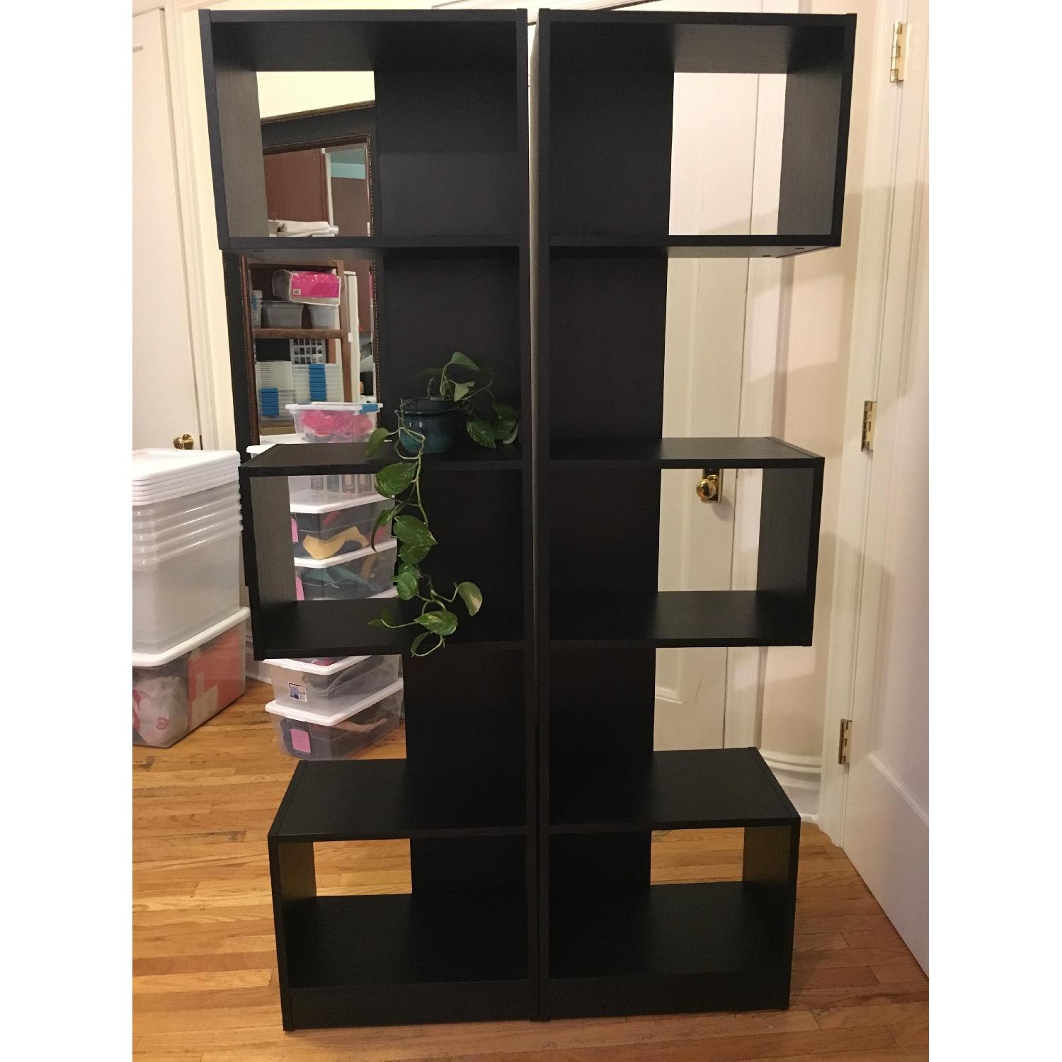 Black Wood Bookcases - image-4