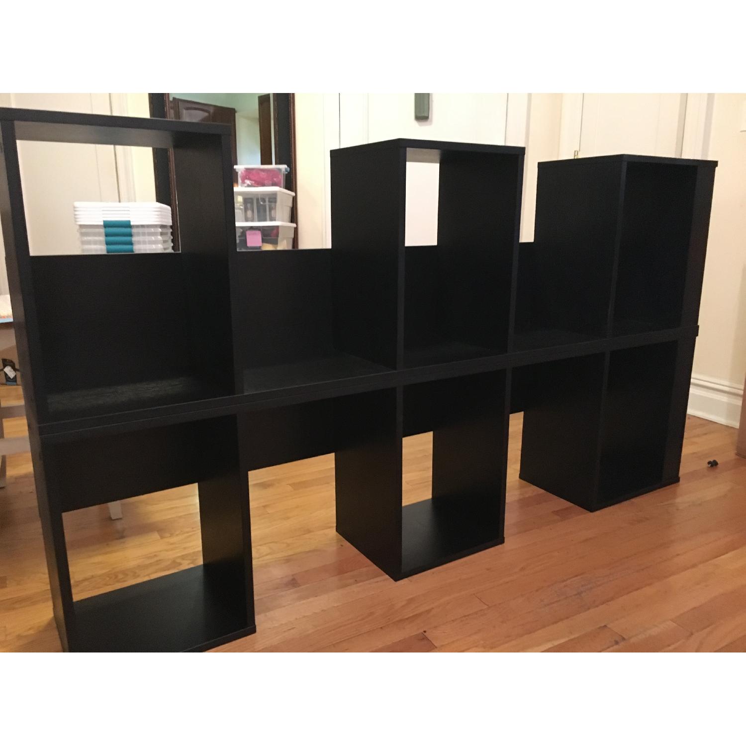 Black Wood Bookcases - image-5