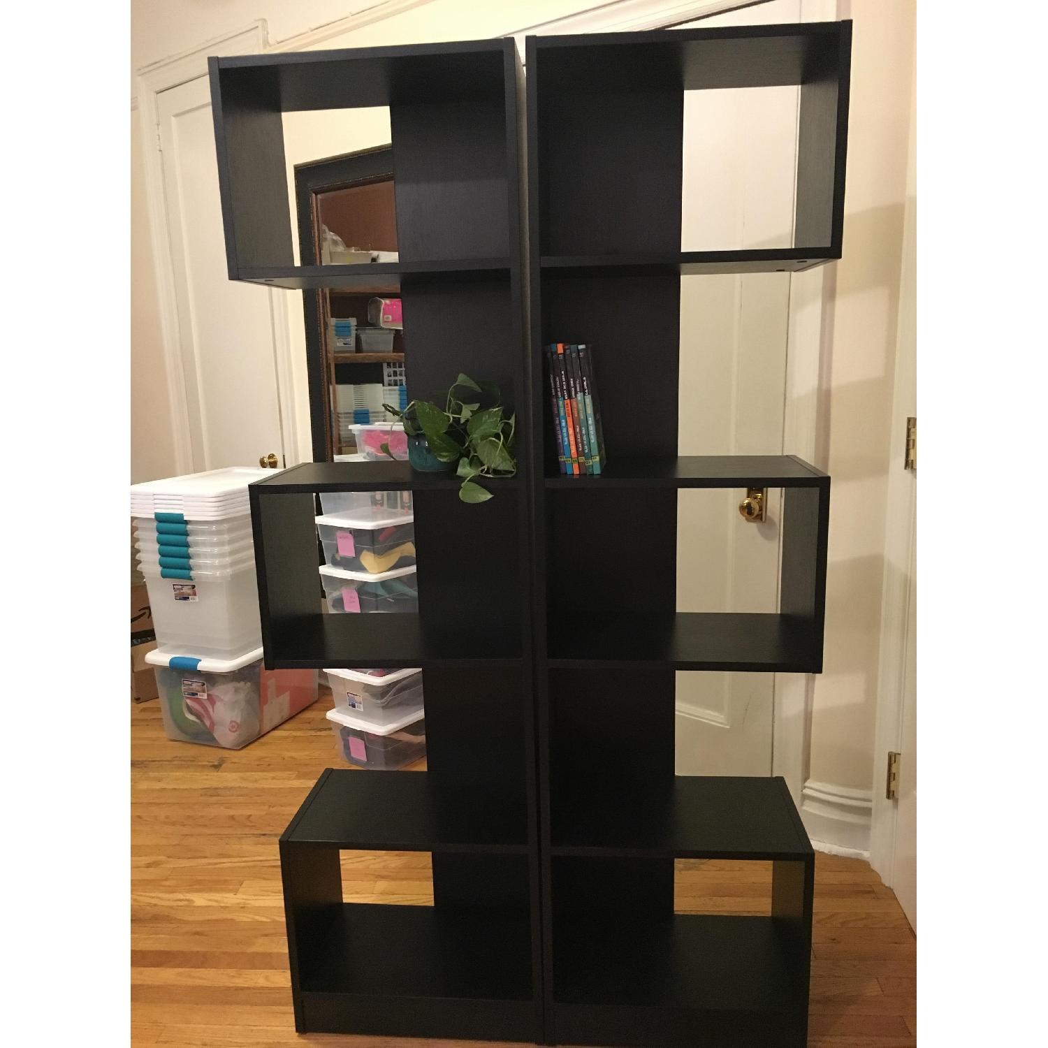 Black Wood Bookcases - image-6
